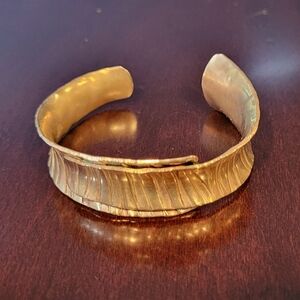 Antique handcrafted bronze bracelet